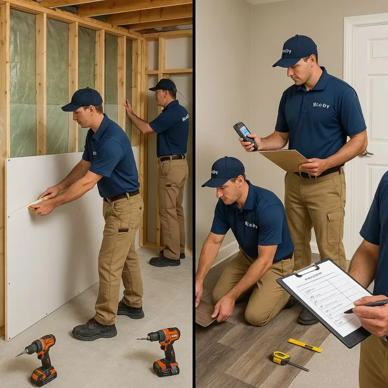 Repairs and Reconstruction process in Three Rivers, CA